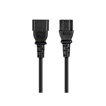 Extension Cord - IEC 60320 C14 To IEC 60320 C13_ 14AWG_ 15A_ 3-Prong_